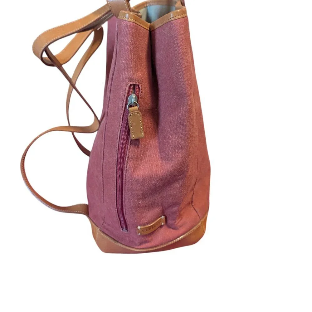 Sundance Backpack Leather Washed‎ Canvas Convertible Bag Coastal Cowgirl Boho